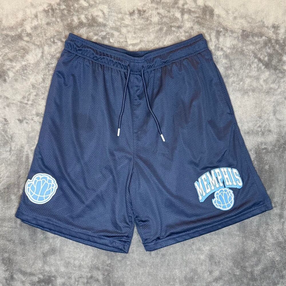 Nba Men's Navy and Blue Shorts